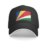 Classic Baseball Seychelles Flag Caps Unisexblack Washed Baseball Sandwich Seychelles Flag Hats