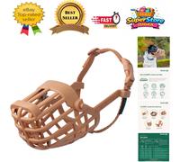 Classic Basket Muzzle for Small Dogs - Prevent Biting & Scavenging, Size 2