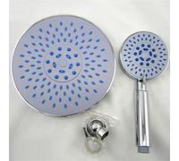 Classic Bathroom ABS Plastic Round Style Rainfall Shower Nozzle and Hand Hold Shower Head Shower Top Set