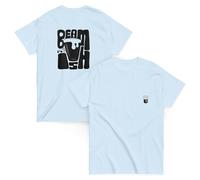 Classic Beamish Irish Stout T-Shirt- Beamish Clothing (UK, Alpha, M, L, Regular, Regular, Light Blue)
