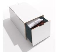 Classic Bed frame with drawer white CPL - Preferred combination - Müller Small Living 103x46,8x40 cm - BK16B W