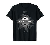 Classic Best Cat Dad Ever Cute Kitty Father T-Shirt