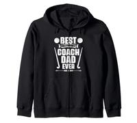 Classic Best Coach Dad Ever For Field Hockey Coaching Staff Zip Hoodie