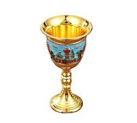 Classic-Beverage-Goblet with Tall Legs and Solid-Base European Small Wine Cup Gold-Goblet Stylish-Wedding Ornament