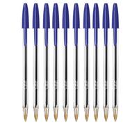 Classic Bic Cristal Original Medium Point 1.0mm Ballpoint Pens Pack of 10