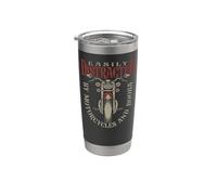 Classic Biker Distracted By Motorcycles and Boobs Stainless Steel Insulated Tumbler