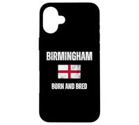 Classic Birmingham Born And Bred England Flag Men Women Kids Case for iPhone 16 Plus