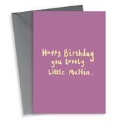 Classic Birthday Card - Lovely Little Muffin - Sweet
