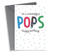 Classic Birthday Card - To a wonderful Pops