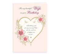 Classic Birthday Card Wife - 9 x 6 inches - Regal Publishing