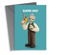 Classic Birthday/Father's Day Card - Super Dad - Wallace and Gromit