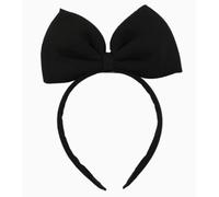Classic Black Bow with Large 3D Fabric Bow - Soft Edging, Comfortable Secure Non-Slip Elastic Band for Photography, Parties, Cosplay, Stage Performances, Everyday Wear Hair Accessories