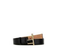 Classic Black Leather Belt - female - Alexander McQueen - Belts - Black - 80 CM - Accessories 80 CM