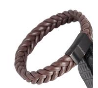 Classic Black Leather Wrap Bracelet For Men Jewelry Pretty Gifts ic Clasp Man Bracelet