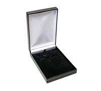 Classic Black Leatherette Medium Set Box, Necklace,Pendant Earring, Ring Box, Universal Jewellery Box for Birthdays, Proposals, Gifts, Jewellery Displays