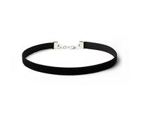 Classic Black Velvet Choker Necklace Simple Fashion Elegant Necklace for Women Girls Daily Party Dressing Accessories Jewelry 20/10mm Width, Metal synthetic-fiber, not known,
