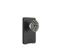 Classic Black White Zebra Animal Safari Stripe Pattern PopSockets PopWallet for MagSafe