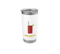 Classic Bloody Mary Cocktail Glass Celery Lime Graphic Stainless Steel Insulated Tumbler