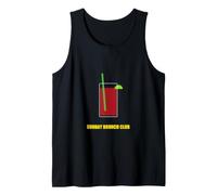 Classic Bloody Mary Cocktail Glass Celery Lime Graphic Tank Top
