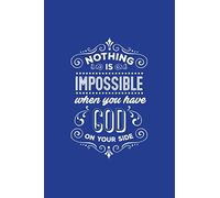 Classic Blue Gratitude Journal: Nothing Is Impossible | Positive Mindset Notebook | Daily and Weekly Reflection | Cultivate Happiness Habit Diary (Bible Verse on Cover)