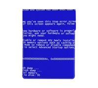 Classic Blue Screen Of Death Errors, PU Leather Laptop Sleeve, Notebook Bag Laptop Case Sleeve Tablet Briefcase
