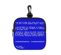 Classic Blue Screen of Death Errors, Square Zipper Storage Bag, Neoprene Coin Purse, Small Wallets, Change Pouch, Change Purse