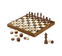 Classic Board Game - Draughts Strategy Bundle, Compact Storage Case Playing Figurines Ensemble, Smooth Construction | Thinking Skill Development Present For Home Party Office Camping Holiday C