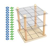 Classic Board Games - 20.2x20.2x23.5cm 3D Strategic Activities, Interactive Table Toy, Fun Row Connect Indoor Play For Kids Adults Children | Family Party School Travel Classroom Reunion Entertainment