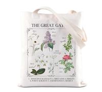 Classic Book Themed Tote Bag Dark Academia Gift Literary Book Lover Gift Cottagecore Literature Bookish Merch (Great Book)