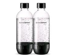 Sodastream Set of 2 Classic Dishwasher Friendly Carbonating Bottles, Large, 1 L, Material: Tritan, BPA-