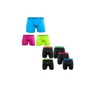 (Classic Boxer Mix Color, M) 3 Pack Mens Underwear Boxer Neon Colour Briefs & Urban Boxer Shorts Adults Underpants Trunk