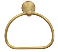 Classic Brass Anti-Rust Towel Ring Screw-In Design Simple Closed Towel Holder for Bathroom & Kitchen Durable Angle Towel Hanger Accessories