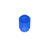 Classic Brick Block Bulk, 1x1 Bright Blue Round Brick, 100Piece Round Brick Compatible with Lego Parts and Pieces 3062(Colour: Bright Blue)