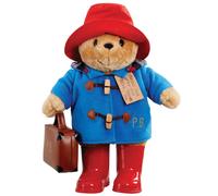 Classic British Bear Soft Toy 36cm Iconic Boots and Travel Case
