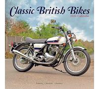 Classic British Bikes Calendar 2026 Square Motorbike Wall Calendar - 16 Month