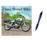 Classic British Bikes Wall Calendar 2026 + EXCLUSIVE LIMITED EDITION PEN