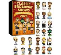 Classic Broadway Shows Advent Calendar 2025, 24 Days Christmas Advent Calendar With Iconic Musical Character Collectibles, Christmas Countdown Calendar, Gifts for Broadway Fans (1PCS)