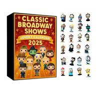 Classic Broadway Shows Advent Calendar 2025, 24 Days Christmas Advent Countdown Calendar 2D Acrylic Hanging Pendant Gift for Fans,Girls and Friends (3D B)