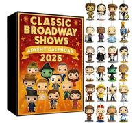Classic Broadway Shows Advent Calendar 2025, 24 Days Countdown Calendar With Iconic Musical Character Collectibles, Halloween Advent Calendar, Gifts For Broadway Fans, Theater Lovers