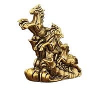 Classic Bronze - Retro Carving with Copper Filling, Decorated Pony Models, Aged Horse Racing Figure, Speed Trophy of the Old Foledra | Refined Display Case for Co