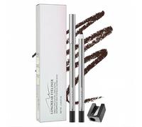Classic Brown Eyeliner Pencil with Sharpener - Waterproof Gel Formula for Longwear Defined Eyes, Creamy Smudgeproof Kohl Application Ideal for Daily Makeup & Travel, Sweatproof Rich Pigmentation