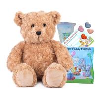 Classic Brown Teddy Bear - Build your own Teddy Bear Making Kit - 16"/40cm Age 3+ - no sew - Plush Soft Toy Gift for Boys and Girls