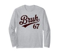 Classic Bruh 67 Meme Retro Six Seven Long Sleeve T-Shirt