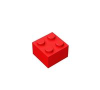 Classic Building Bricks 2 x 2 100 Piece, Compatible with Lego Parts 3003, Creative Play Set - 100% Compatible with Lego and All Major Brick Brands(Colour:Red)