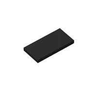 Classic Building Bricks Tile 2x4 with Groove 100 Piece, Compatible with Lego Parts and Pieces 87079, Creative Play Set - 100% Compatible with All Major Brick Brands(Colour:Black)