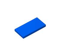 Classic Building Bricks Tile 2x4 with Groove 100 Piece, Compatible with Lego Parts and Pieces 87079, Creative Play Set - 100% Compatible with All Major Brick Brands(Colour:Blue)