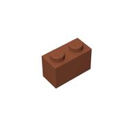 Classic Building Bulk Brick Block 1x2, 200 Piece Building Brick Coffee, Compatible with Lego Parts and Pieces 3004, Compatible with Major Brands(Colour:Coffee)