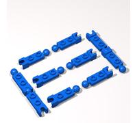 Classic Building Tow Ball Plate Bulk, 1x2 with Tow Ball and Small Tow Ball Socket on Ends 360 Piece, Compatible with Lego Parts and Pieces:(Blue)