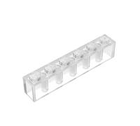 Classic Bulk Brick 300 Pieces Brick 1x6, Compatible with Major Brands Parts and Pieces 3009 (Colour: Full Transparent)