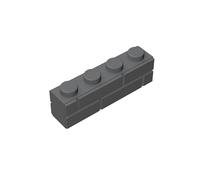 Classic Bulk Brick Block, Masonry Profile Bricks Wall Blocks Parts, 100 Pcs Dark Grey 1x4 Masonry Profile Brick, Compatible with Lego Parts and Pieces 15533(Colour:Dark Grey)…